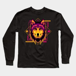 colorfull wolf Long Sleeve T-Shirt